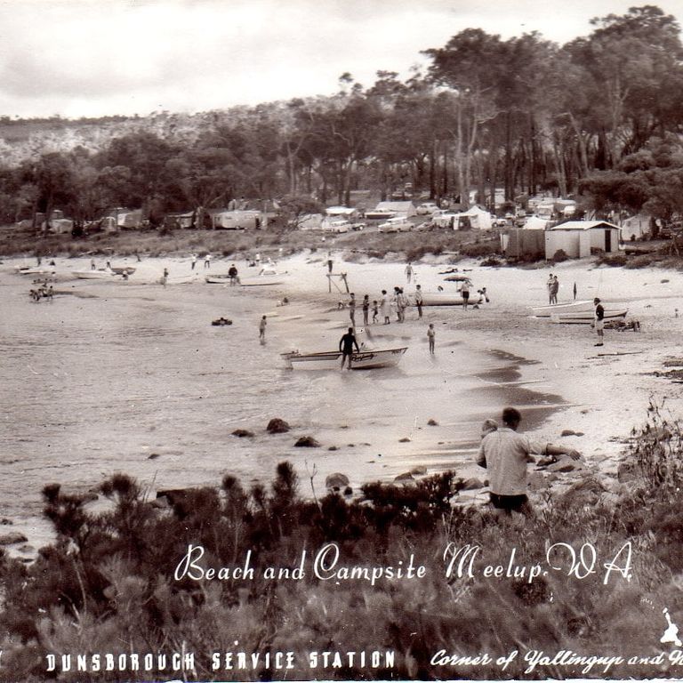 Historical beach image from the Dunsborough region
