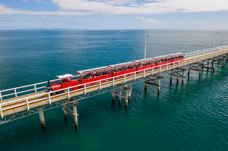 The Busselton Jetty train