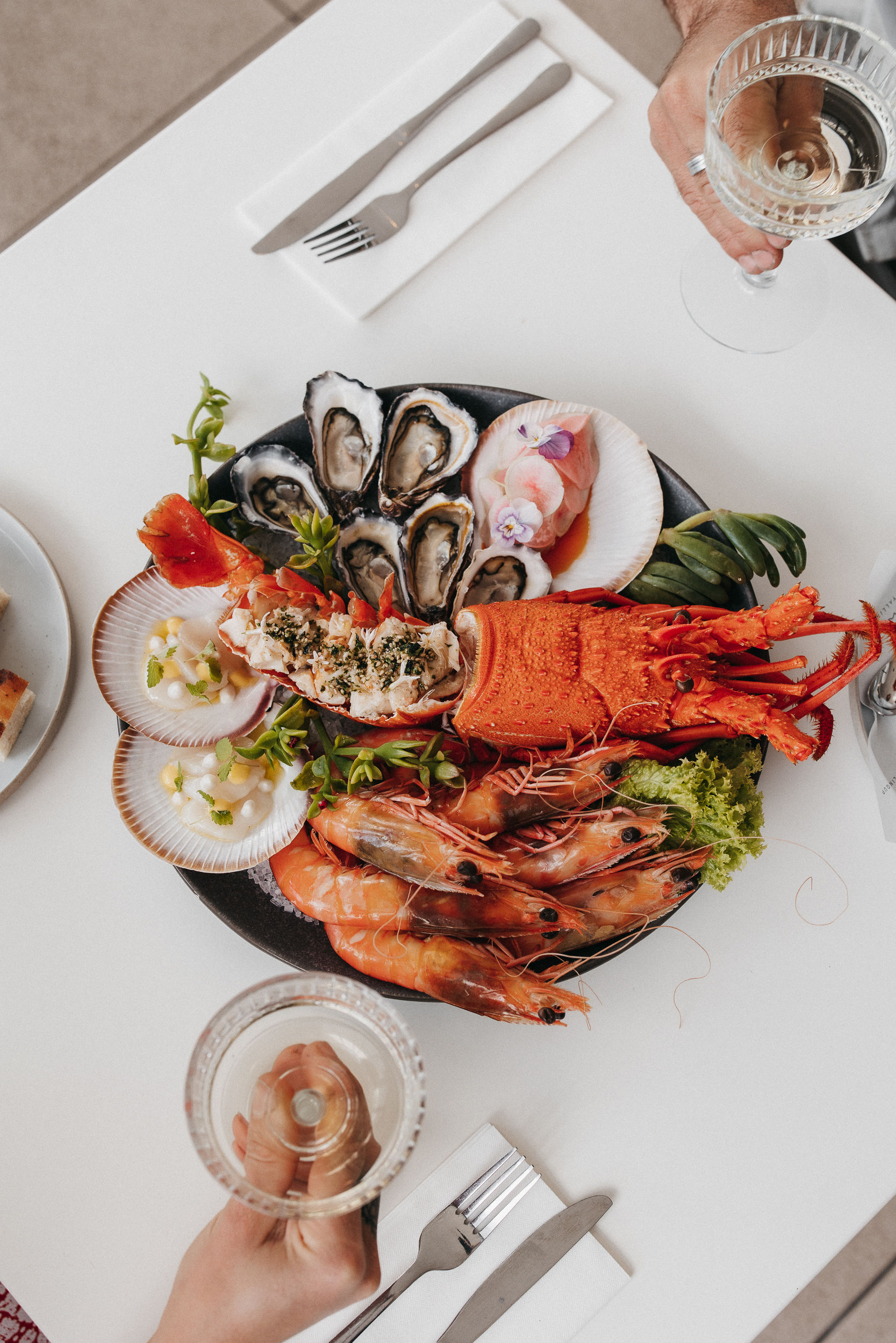 Seafood platter for two at Lagoon Yallingup