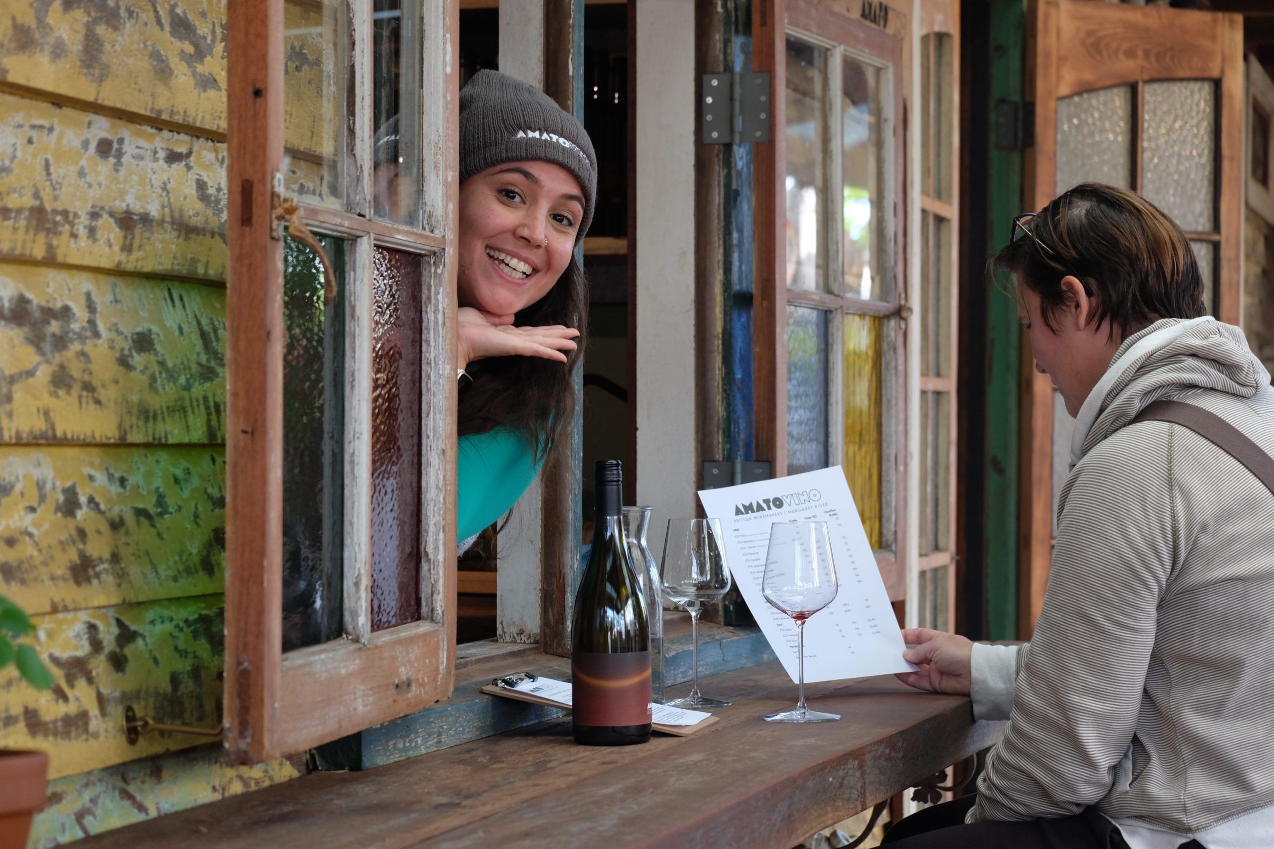 The friendly cellar door at Amato Vino, in Witchcliffe