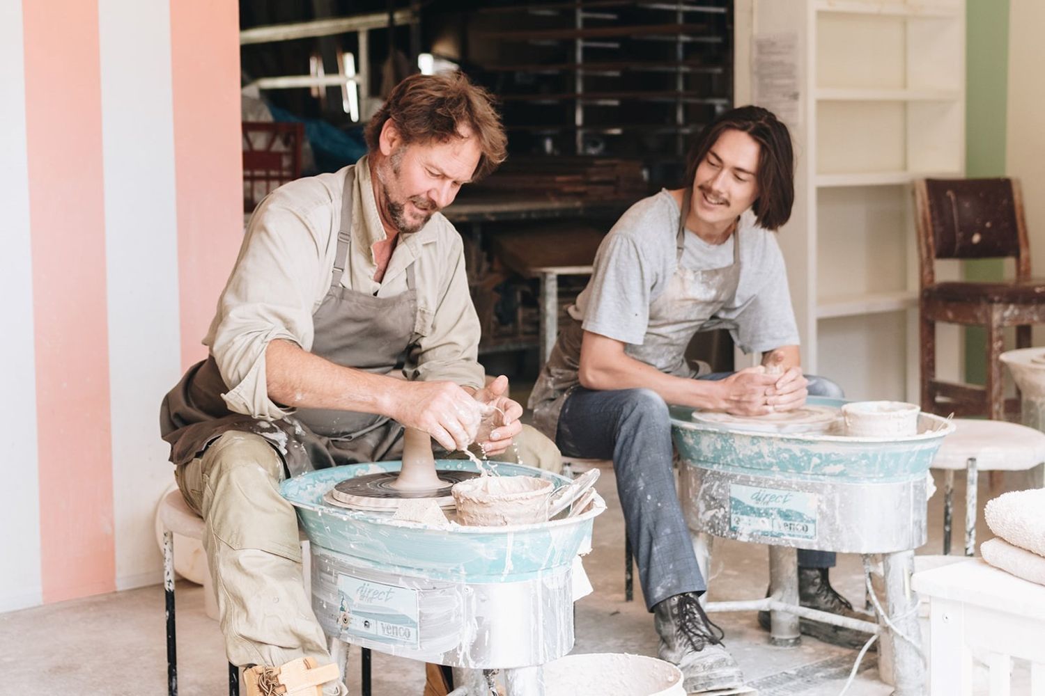 Miles and Finn from Happs Pottery