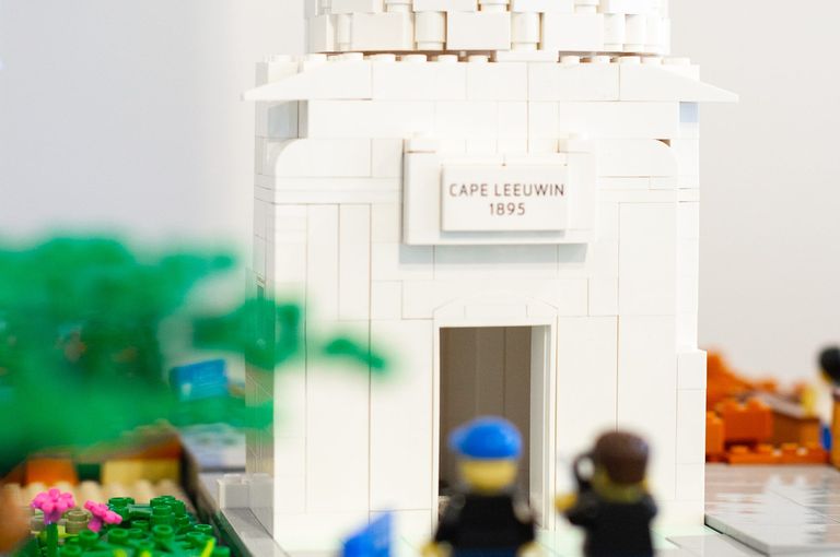 Cape Leeuwin Lighthouse has been built entirely from Lego. Credit Holly Winkle.