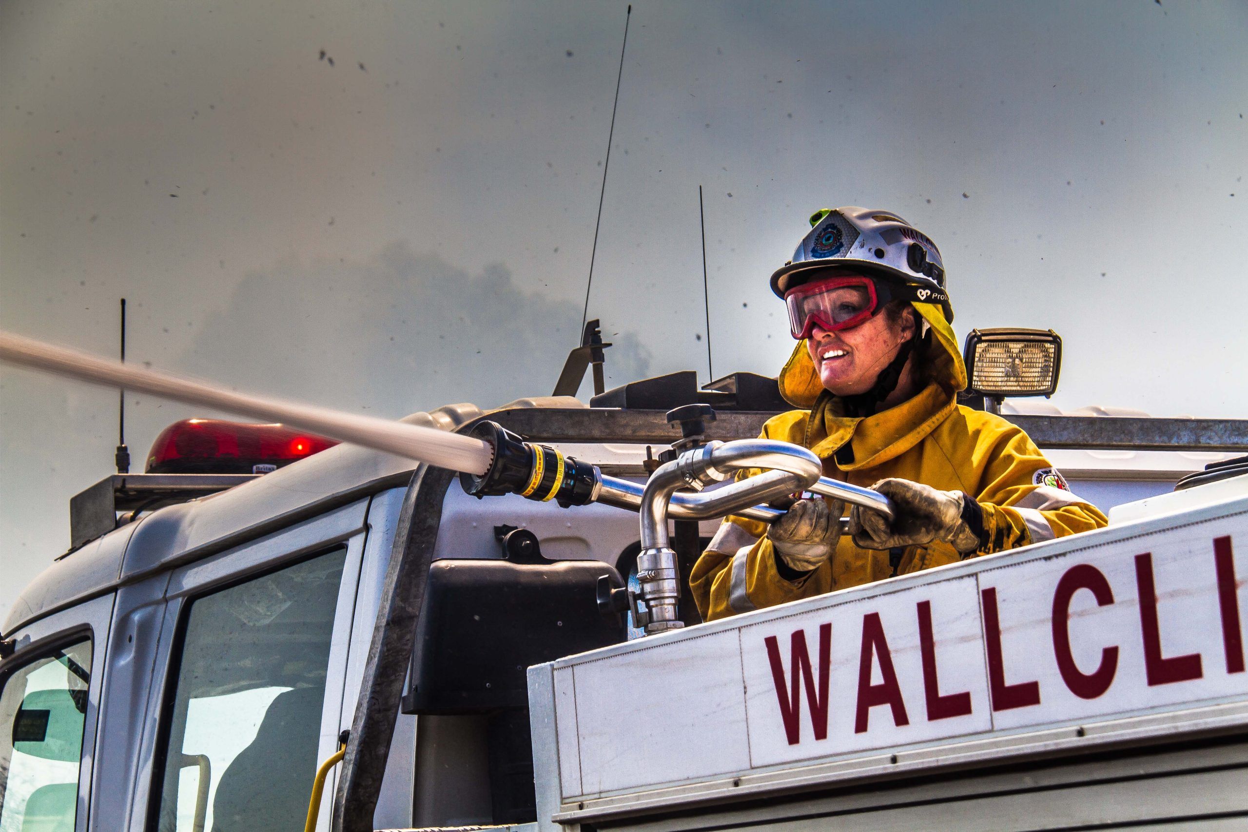 Jenny Colquhuon, bushfire volunteer. Wallcliffe Fire Service Brigade.