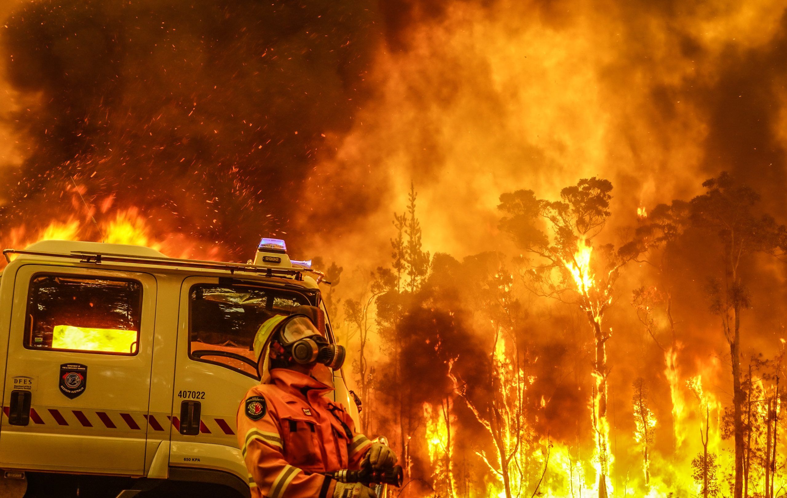 Mark Boyd bushfire volunteer. Wallcliffe Fire Service Brigade.