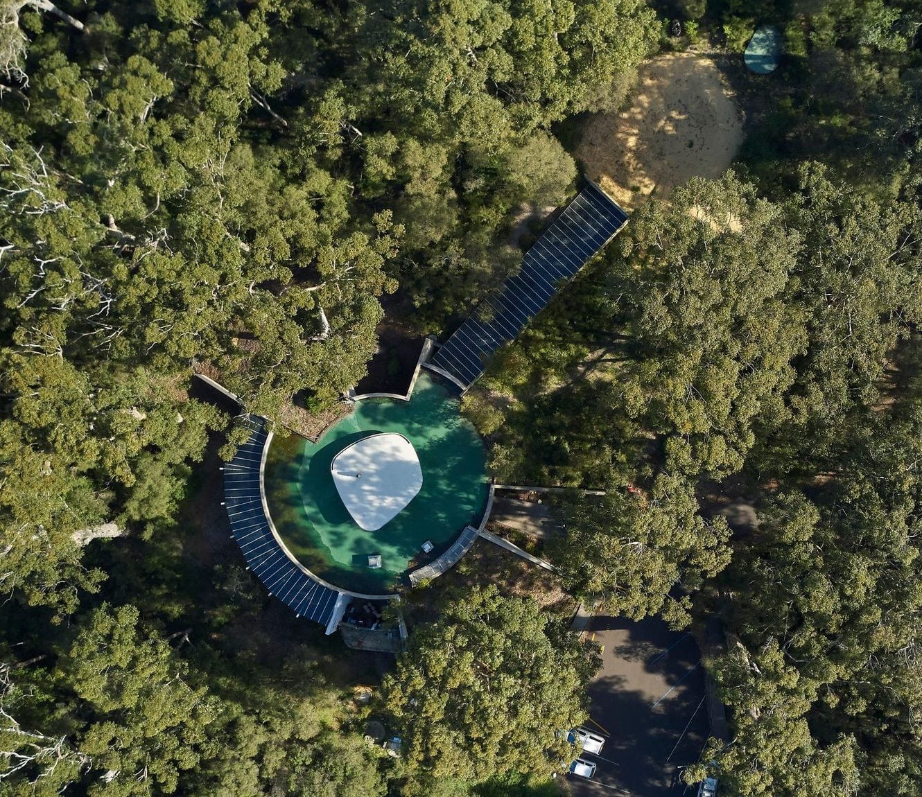 Aerial photo of the surrounding bush at Jewel Cave
