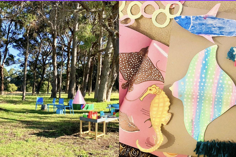 School holiday art and craft sessions at the farm Gathered Organics
