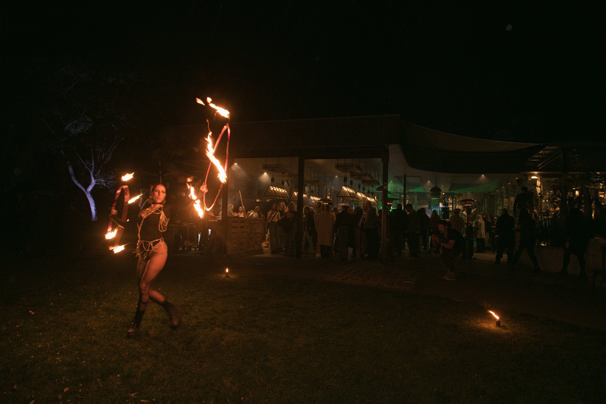 Swings and Roundabouts after Dark.