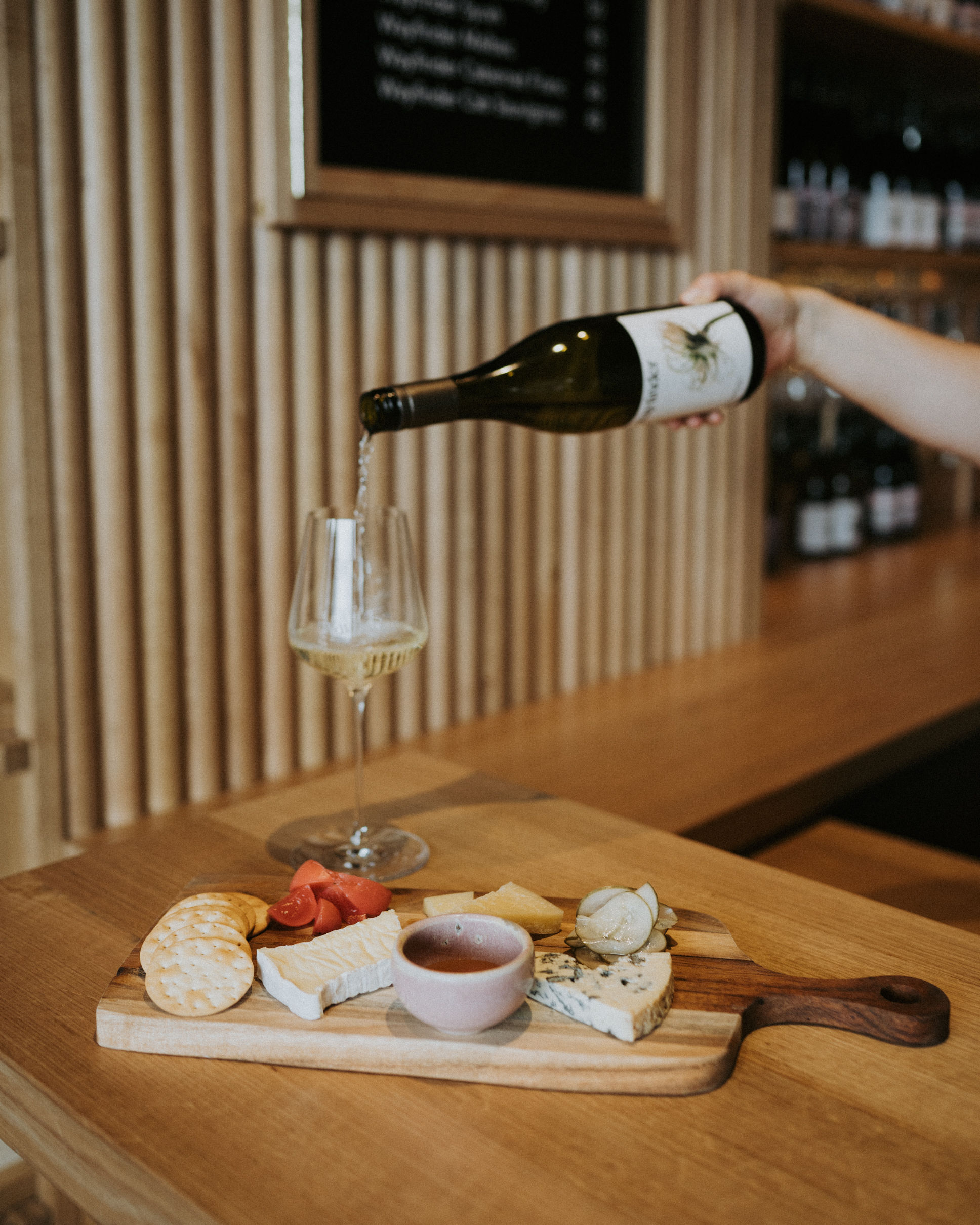 Wayfinder Wines cheeseboard