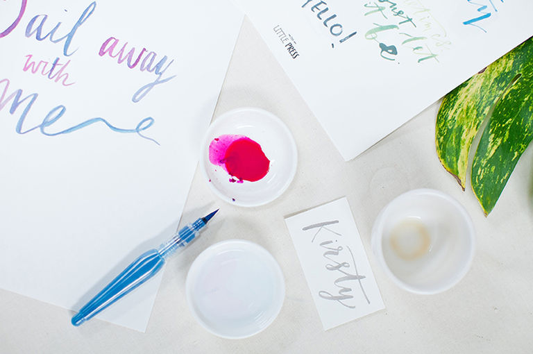 Watercolour Brush Lettering & Modern Calligraphy