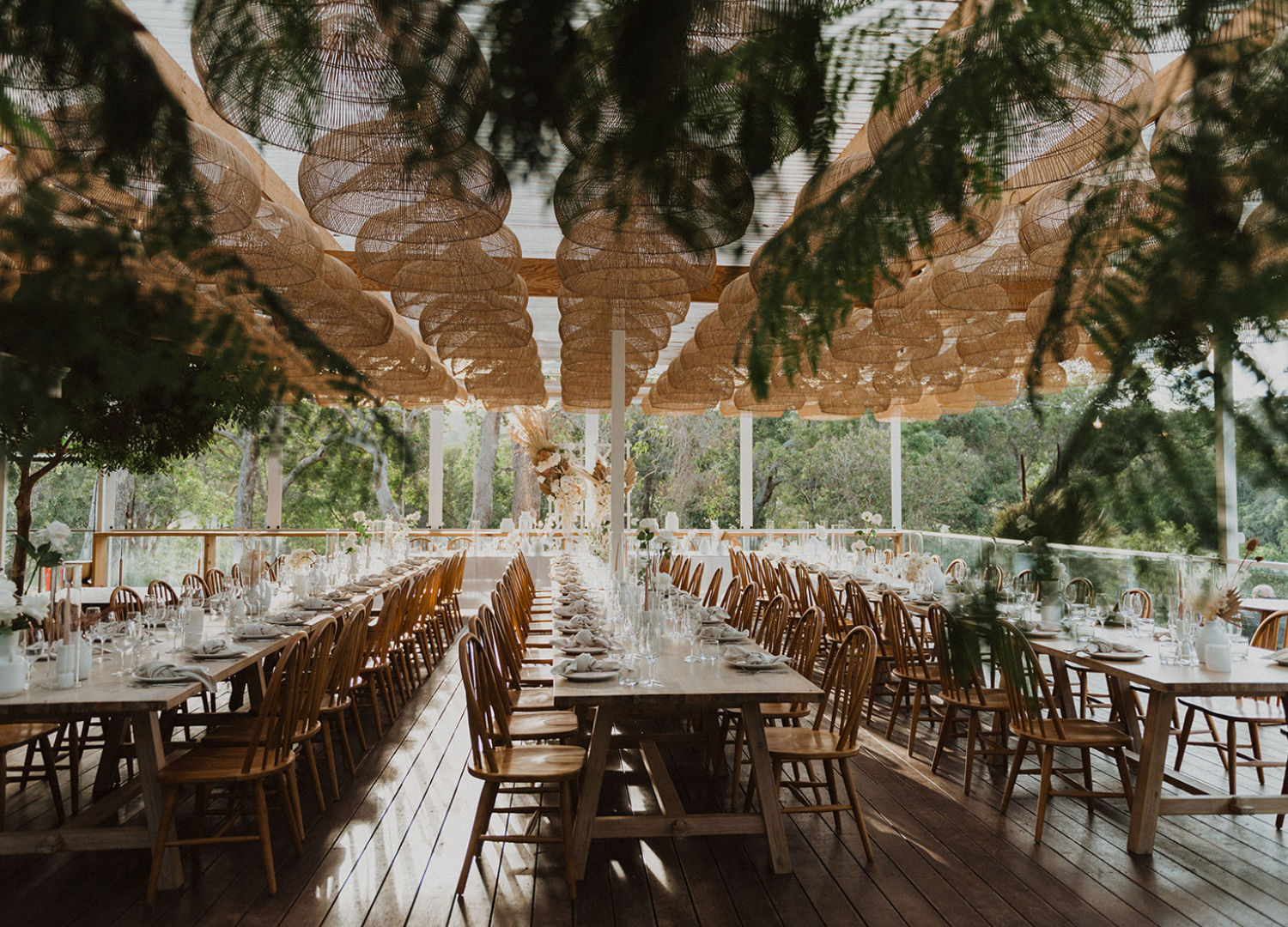 Meelup Farmhouse wedding setup