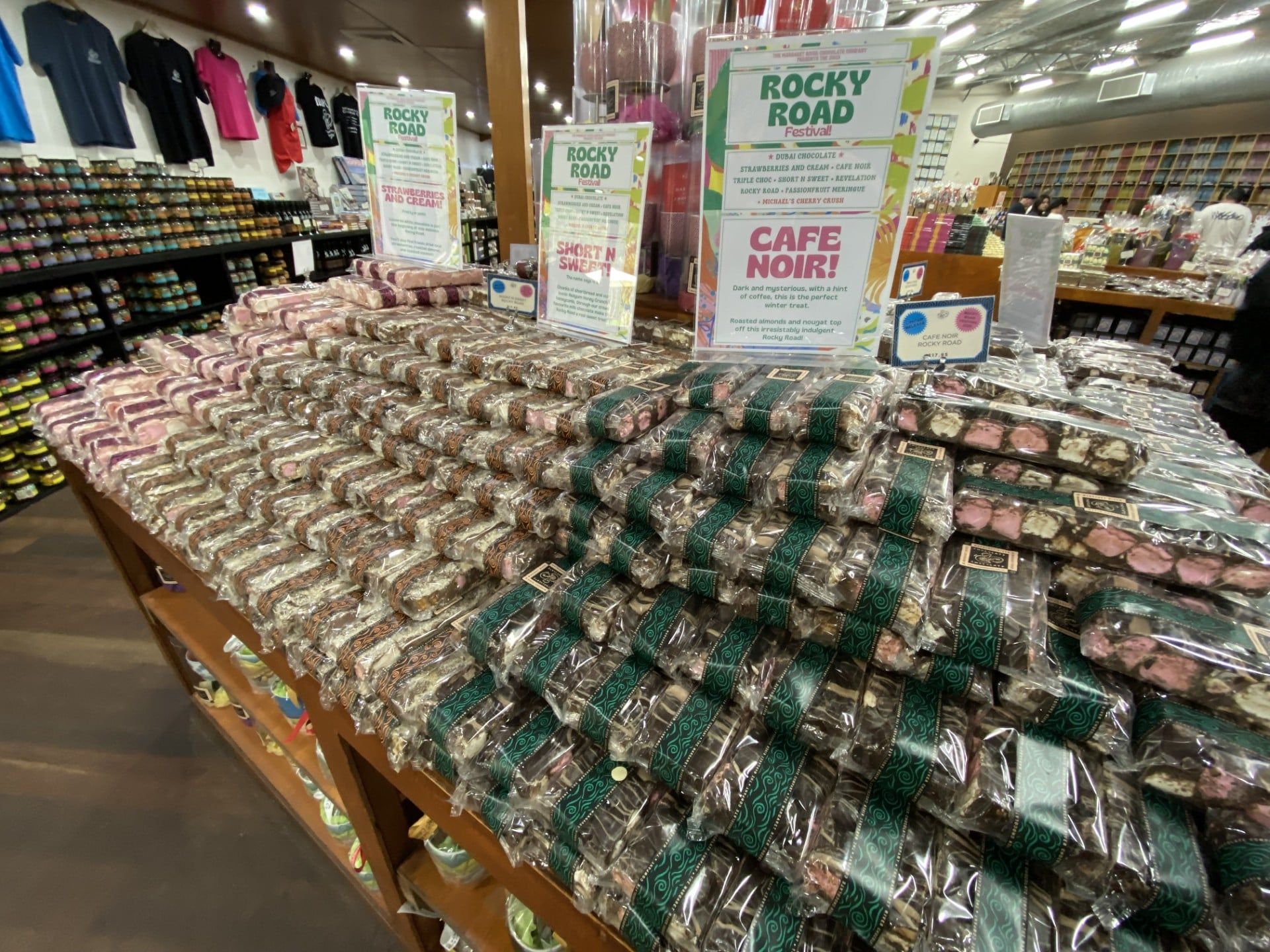 Margaret River Chocolate Company Rocky Road Line Up