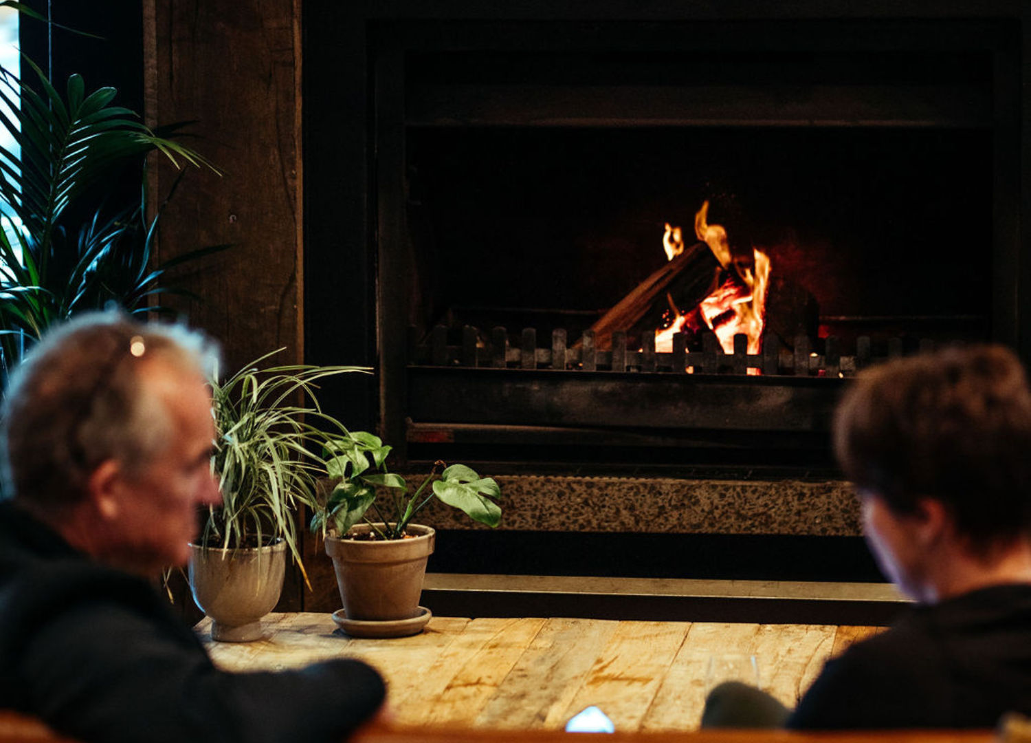 Swings fireplace