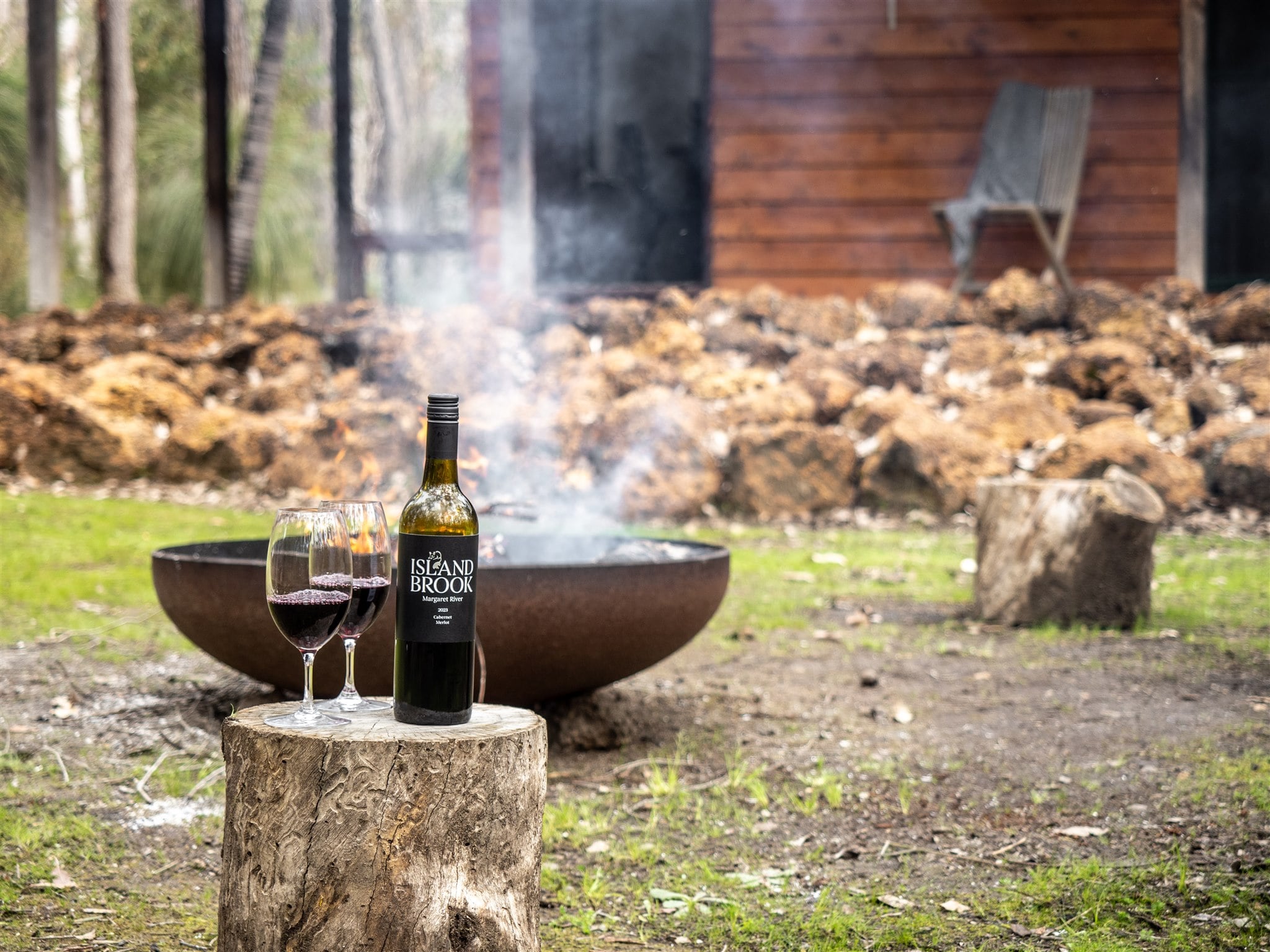 Island Brook Estate outdoor firepit